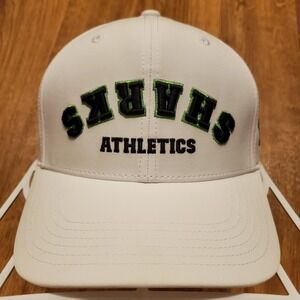 Shark Athletics Hat Cap White Strapback‎ Performance Fitness Apparel Gymshark